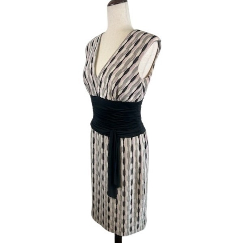 Kay Unger New‎ York Dress Black Cinch Waistband Career Cocktail Party Size 8